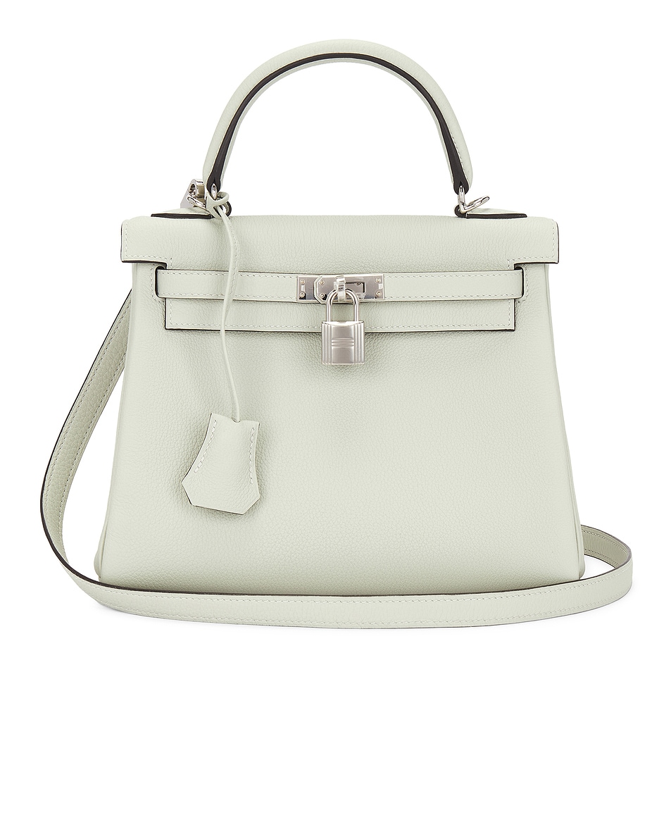 Image 1 of FWRD Renew Hermes Togo Kelly 25 Handbag in Vert Fizz