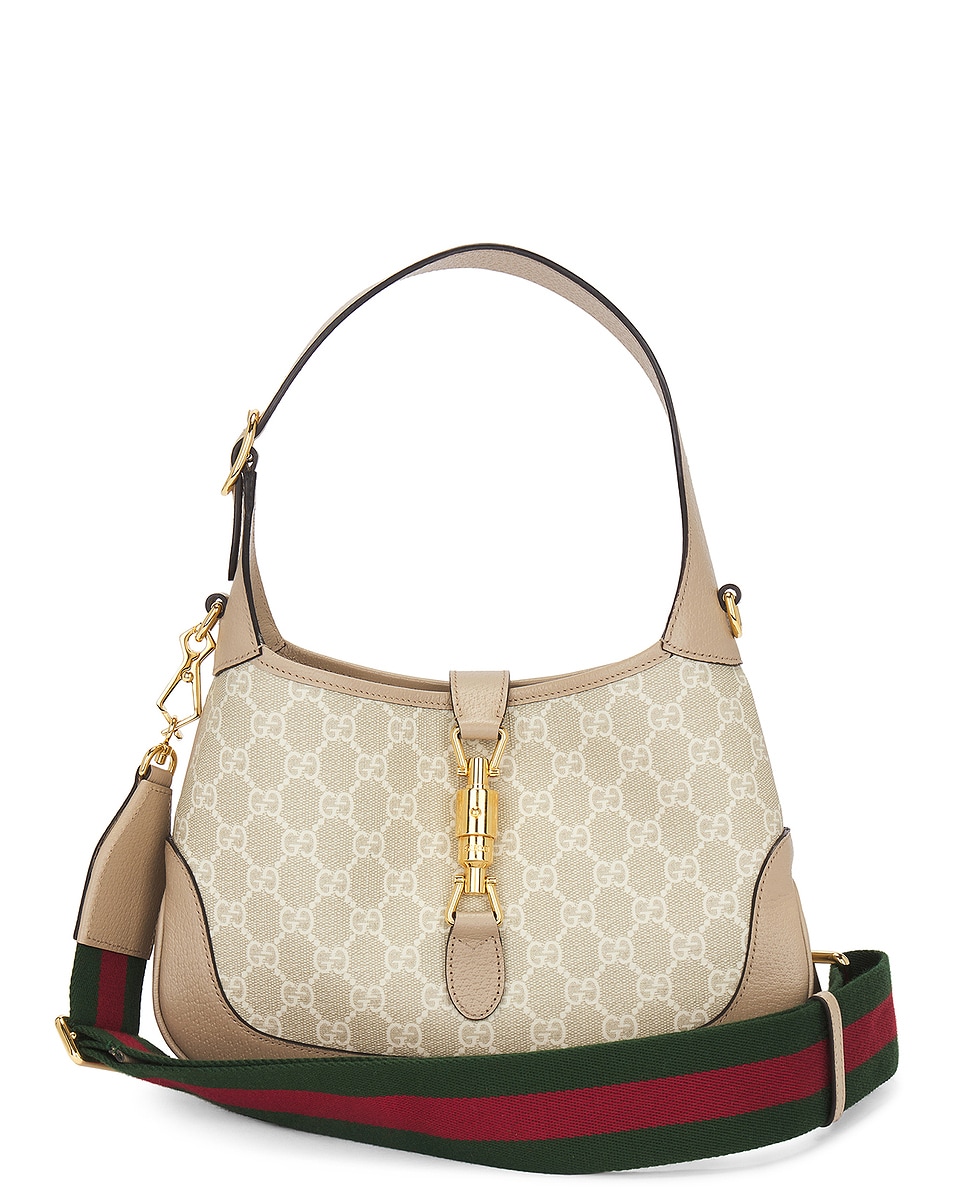 Image 1 of FWRD Renew Gucci Jackie 2 Way Shoulder Bag in Ivory