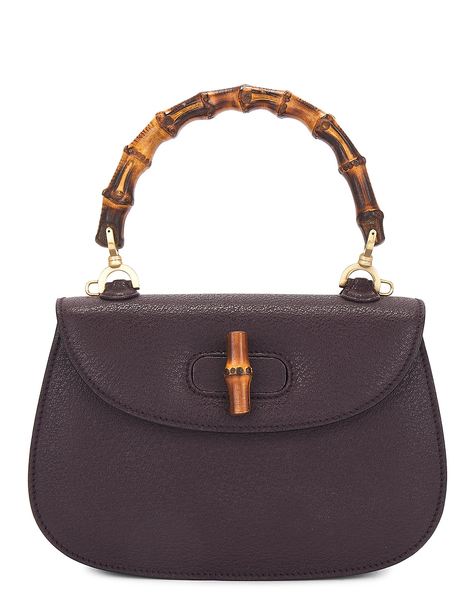 Image 1 of FWRD Renew Gucci Bamboo Handbag in Brown