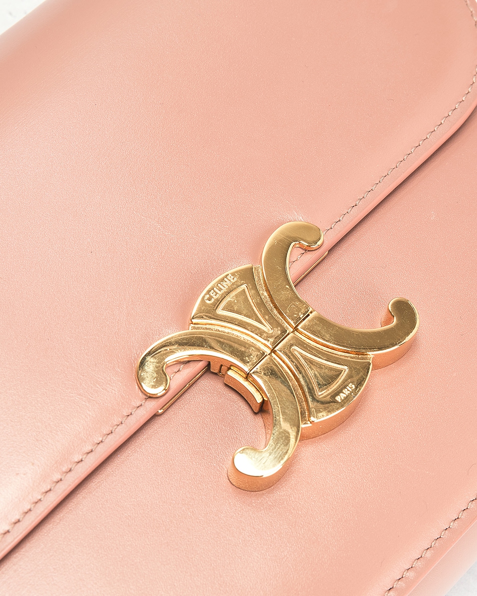 Image 5 of FWRD Renew Celine Classique Triomphe Shoulder Bag in Pink