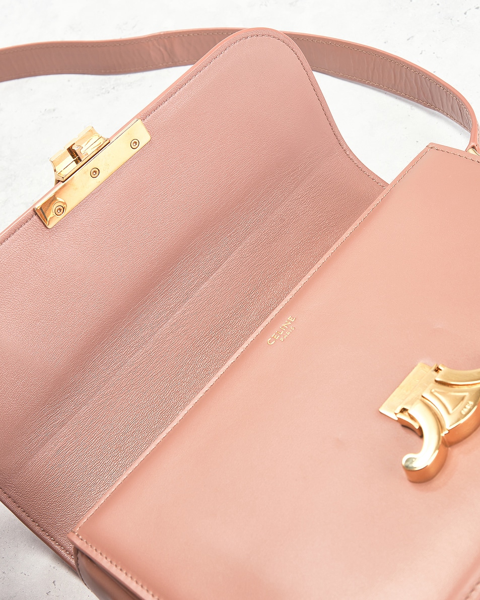 Image 8 of FWRD Renew Celine Classique Triomphe Shoulder Bag in Pink