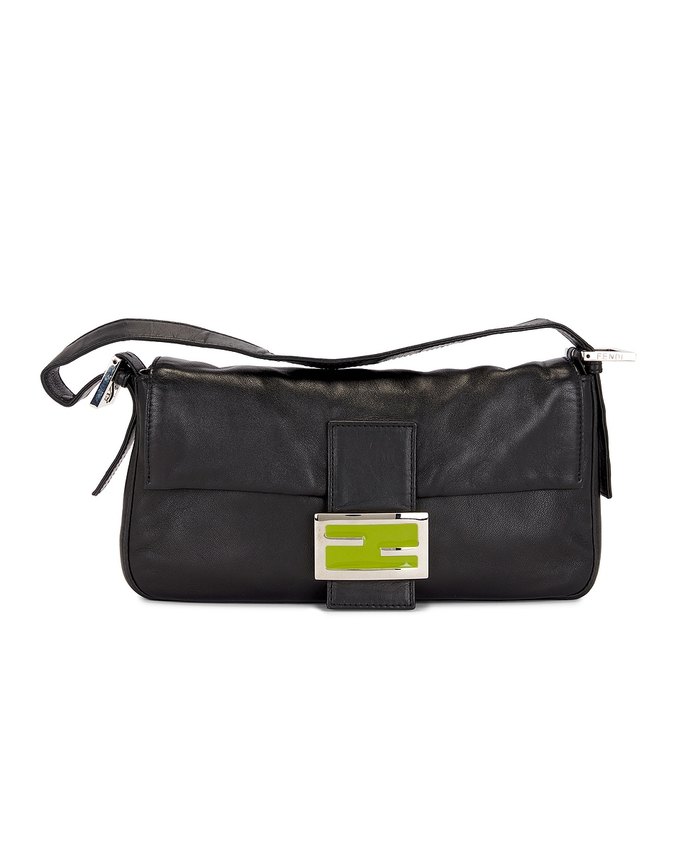 Image 1 of FWRD Renew Fendi Mama Baguette Shoulder Bag in Black