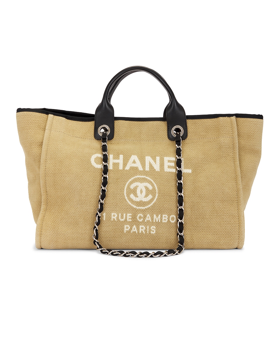 Image 1 of FWRD Renew Chanel Deauville Tote Bag in Neutral
