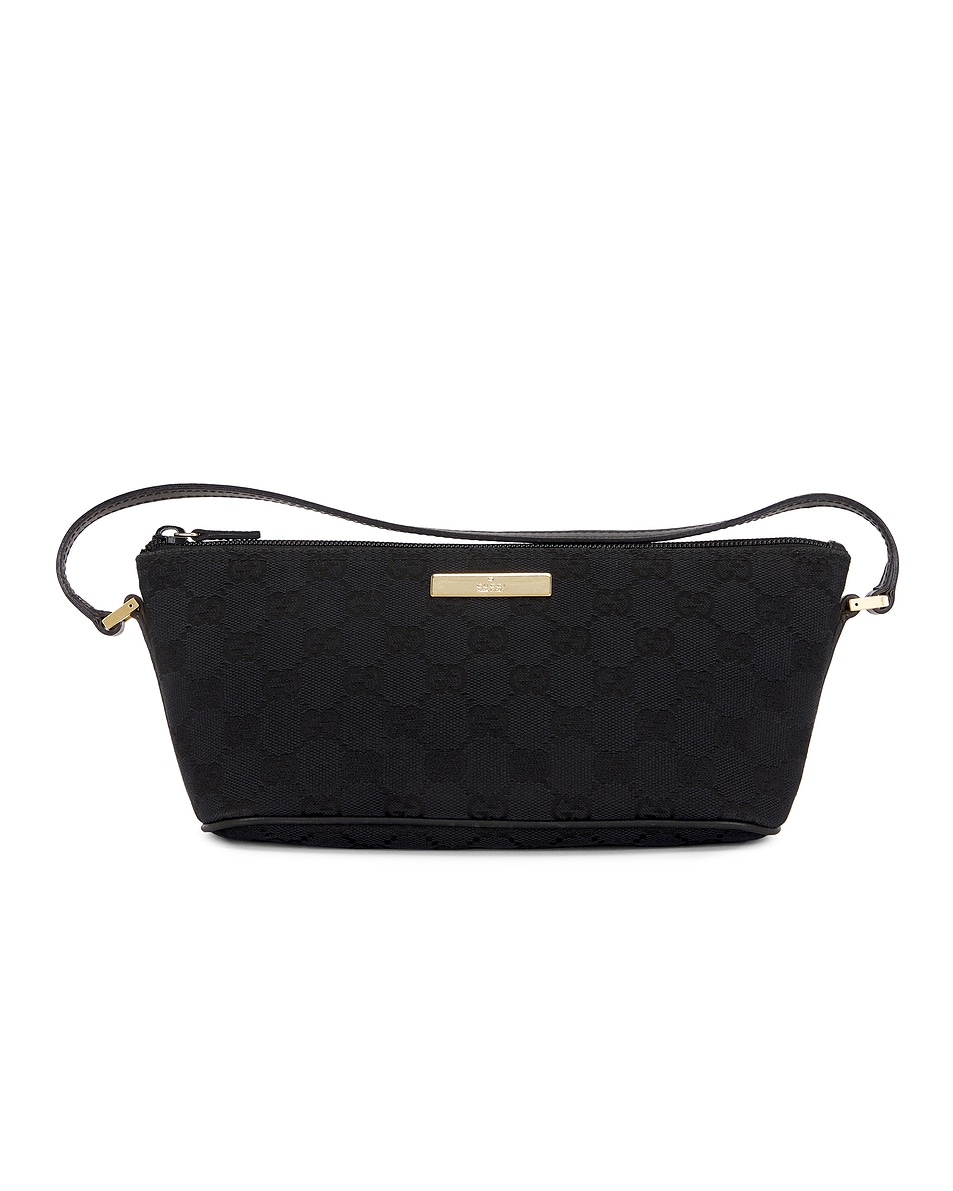 Image 1 of FWRD Renew Gucci GG Pouch Bag in Black