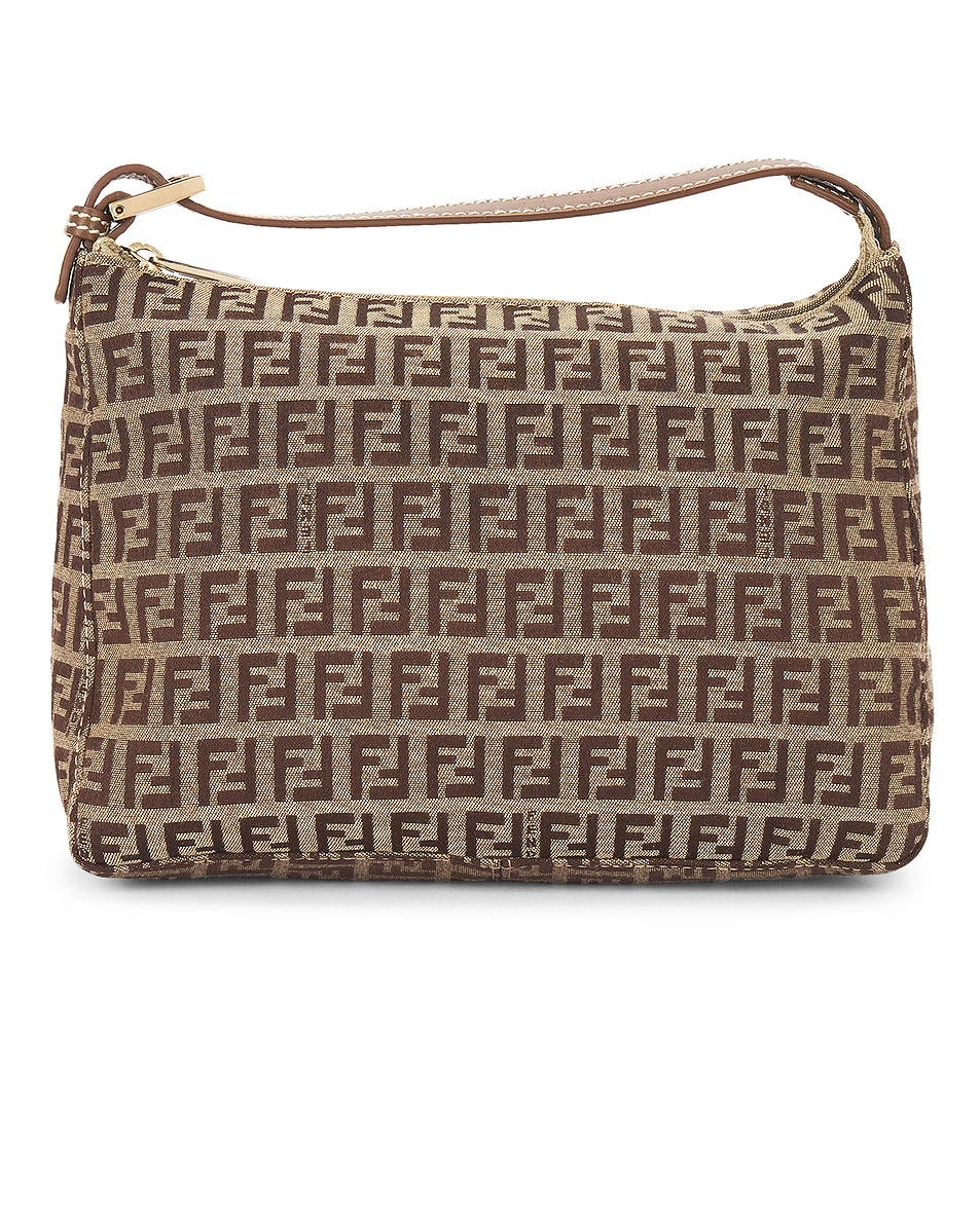 Image 1 of FWRD Renew Fendi Zucchino Canvas Handbag in Beige