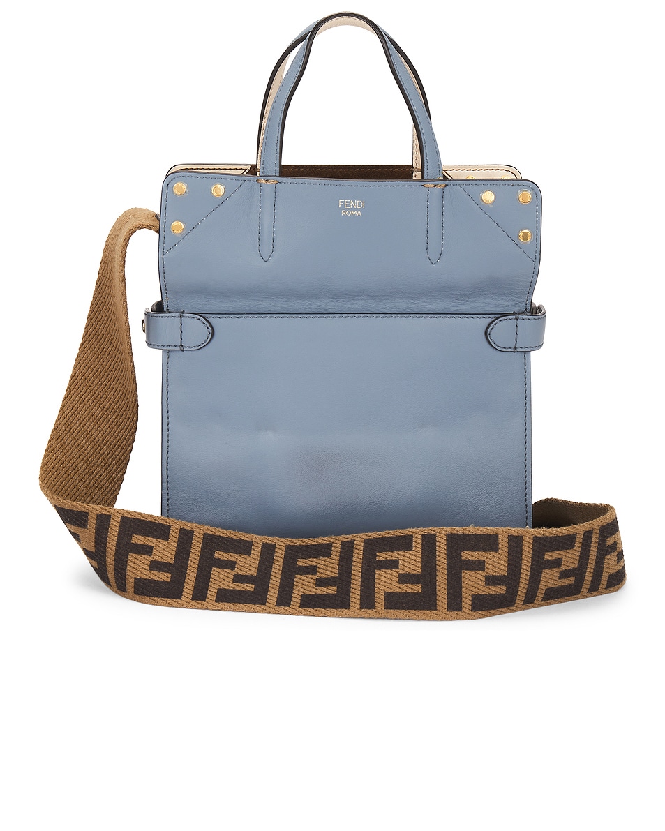 Image 1 of FWRD Renew Fendi Flip 2 Way Handbag in Blue