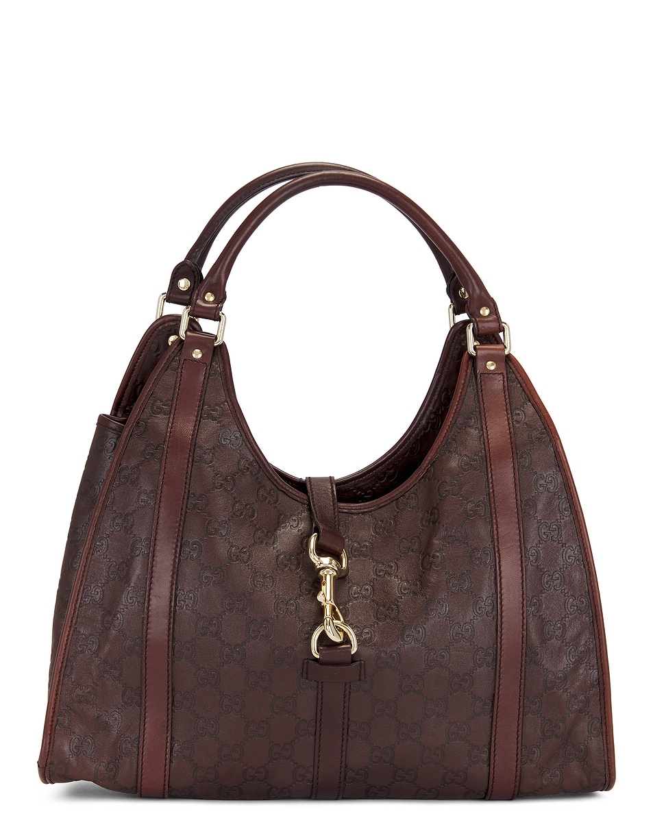 Image 1 of FWRD Renew Gucci Guccissima Shoulder Bag in Brown