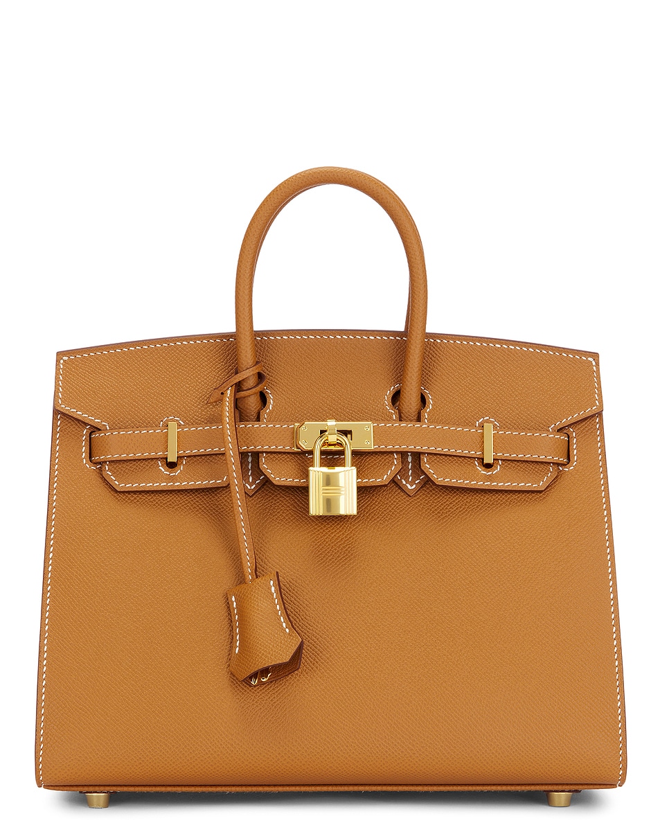 Image 1 of FWRD Renew Hermes Epsom Birkin 25 Sellier Epsom Handbag in Gold