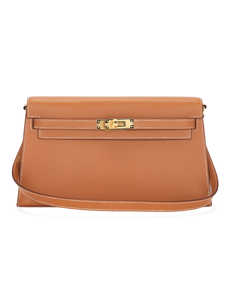 Image 1 of FWRD Renew Hermes Epsom Kelly Elan Shoulder Bag in Gold