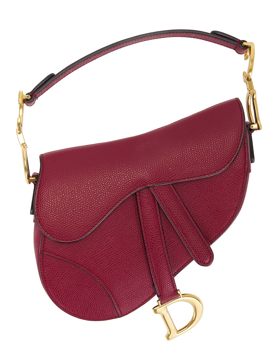 Image 1 of FWRD Renew Dior Saddle Bag in Wine