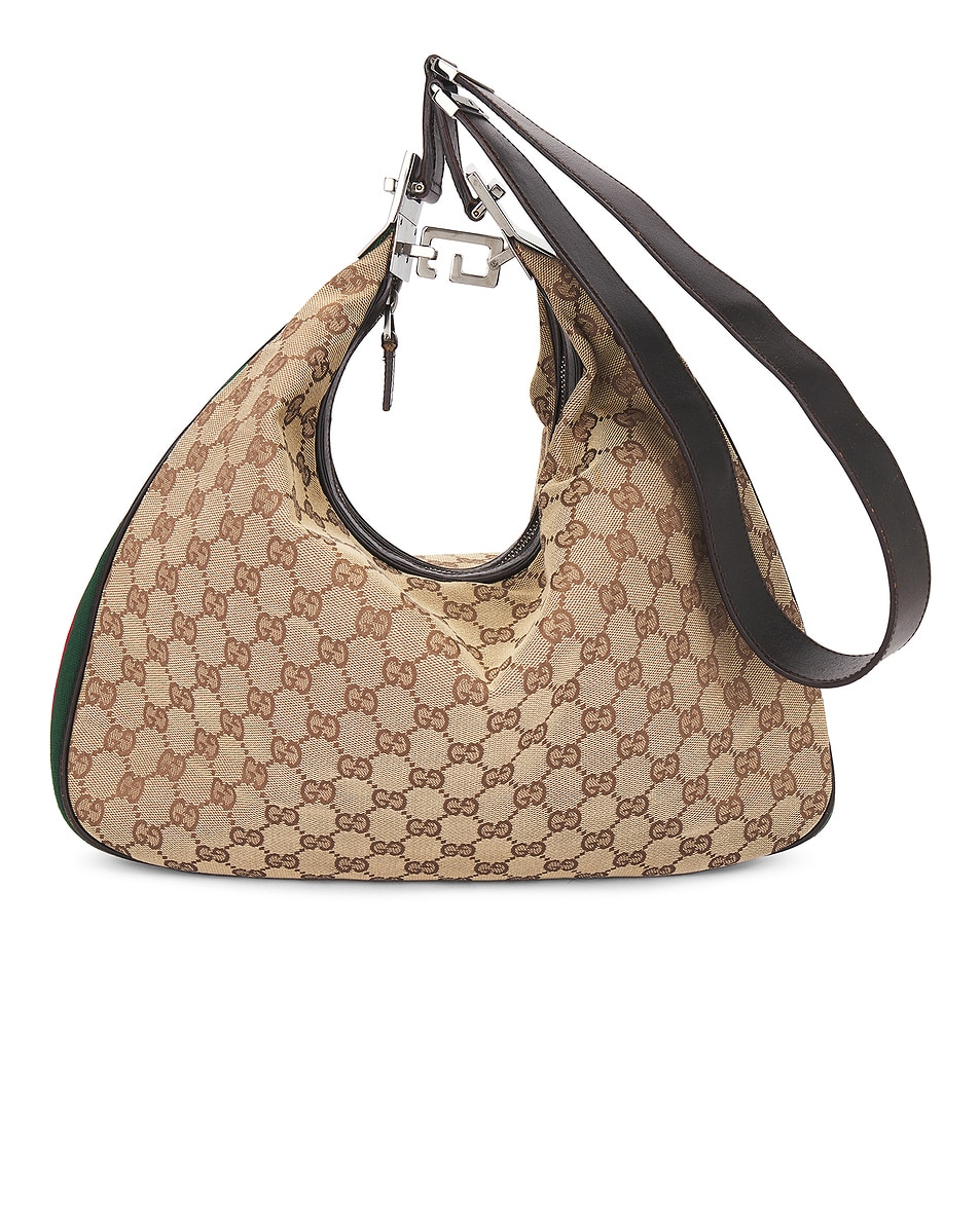 Image 1 of FWRD Renew Gucci Attache Shoulder Bag in Beige