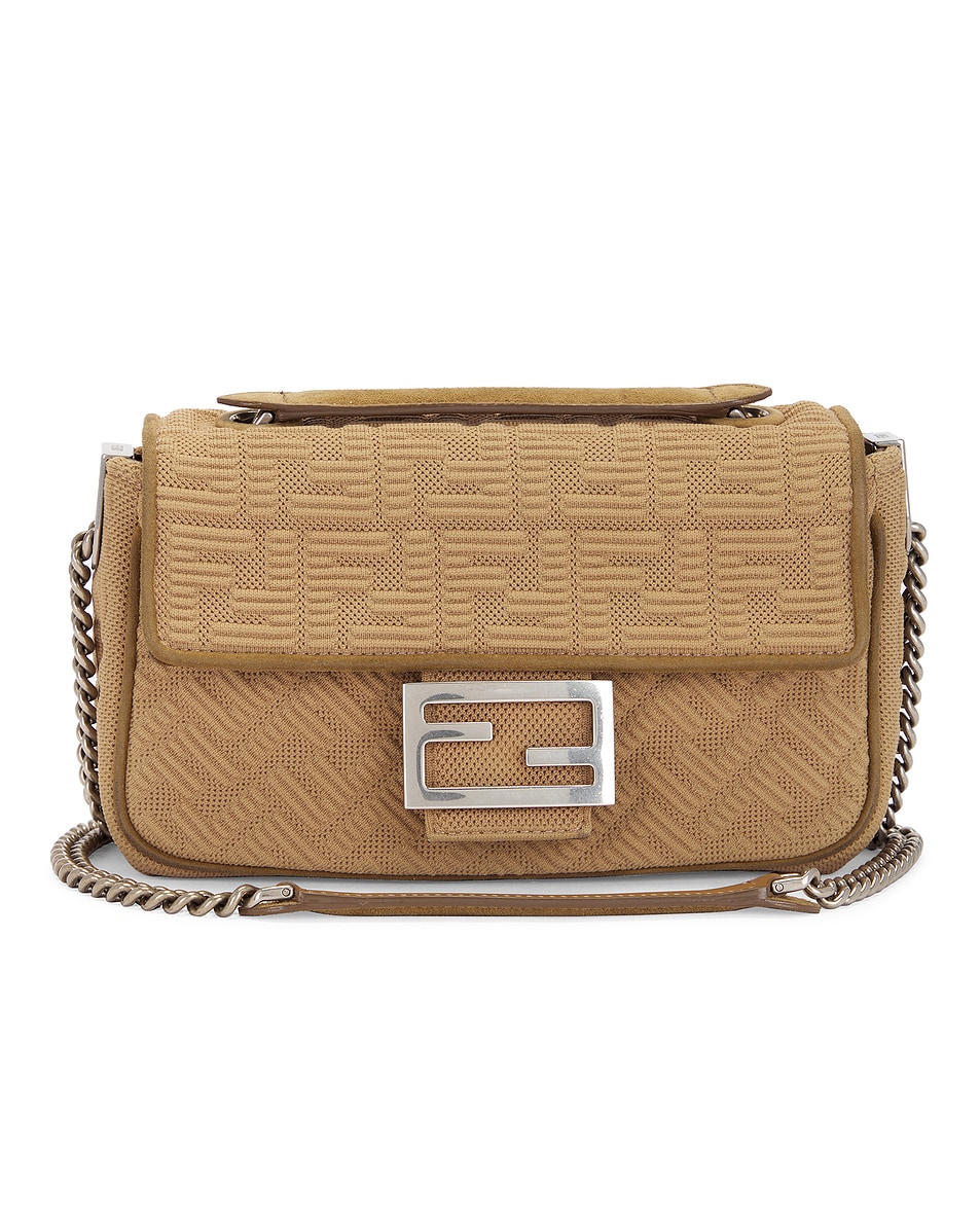 Image 1 of FWRD Renew Fendi Baguette Shoulder Bag in Taupe