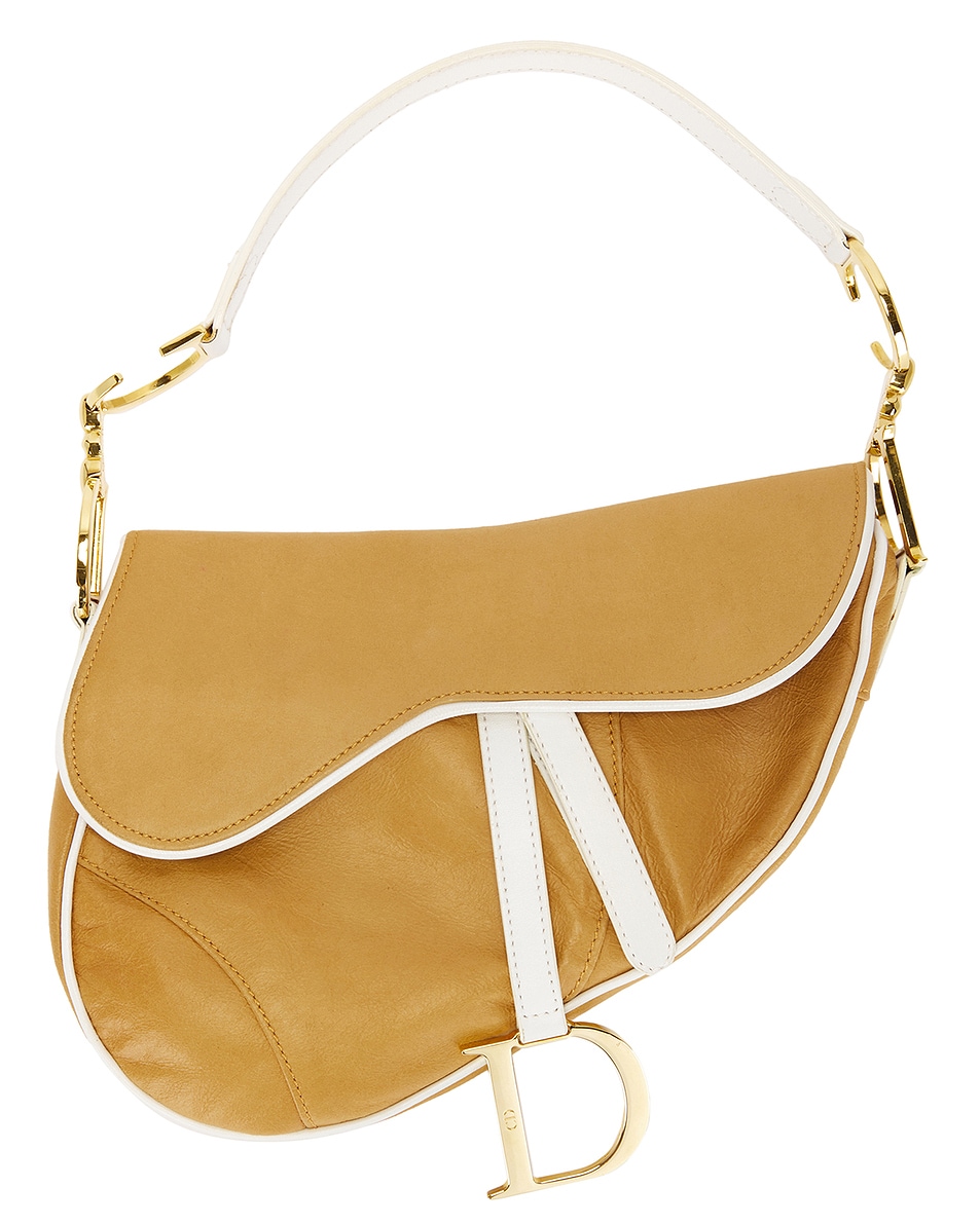 Image 1 of FWRD Renew Dior Saddle Bag in Neutral