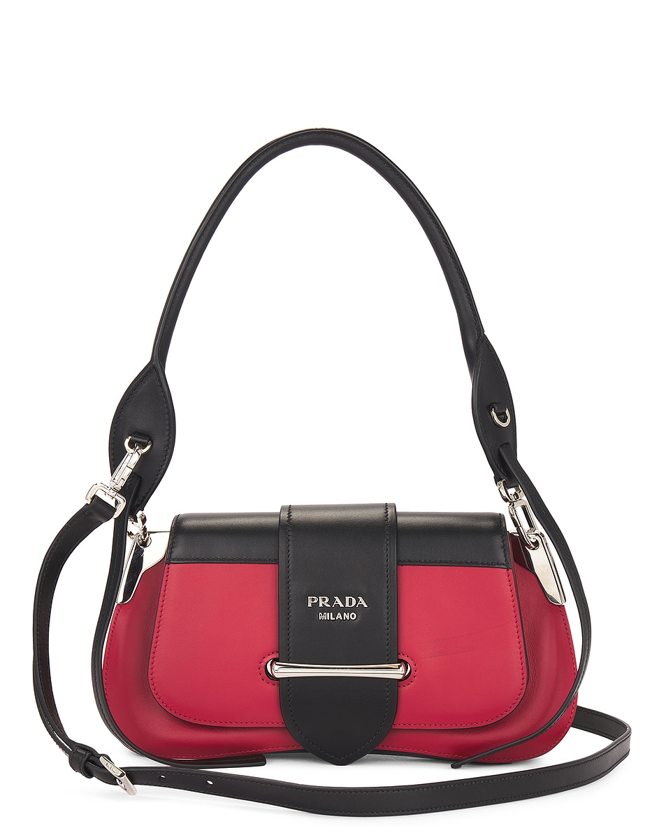 Image 1 of FWRD Renew Prada Sidonie Shoulder Bag in Red