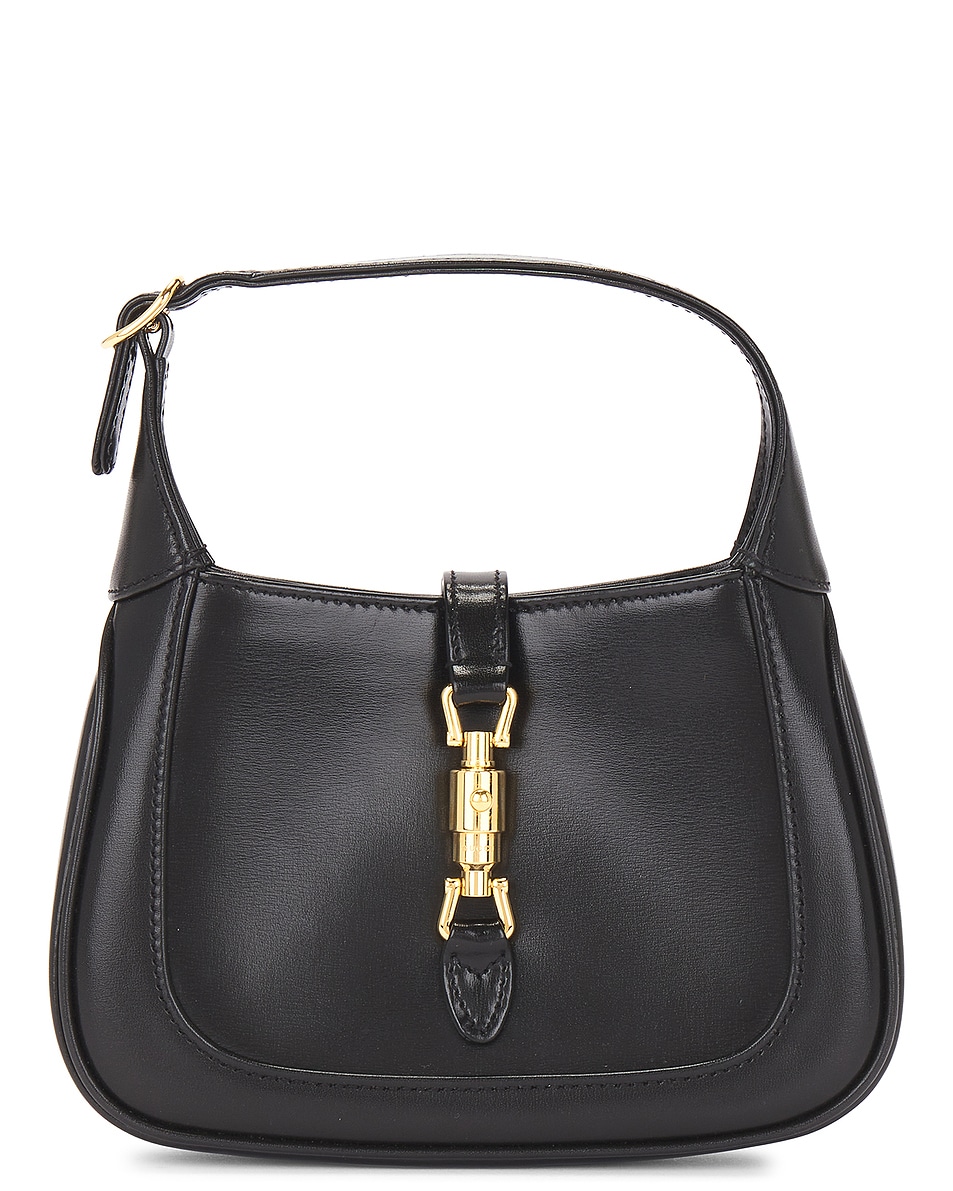 Image 1 of FWRD Renew Gucci Mini Jackie 1961 Hobo Bag in Black