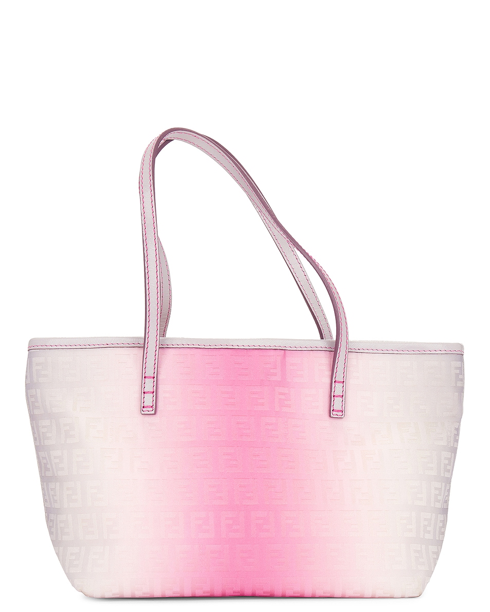 Image 1 of FWRD Renew Fendi Ombre Zucchino Roll Tote Bag in Multi