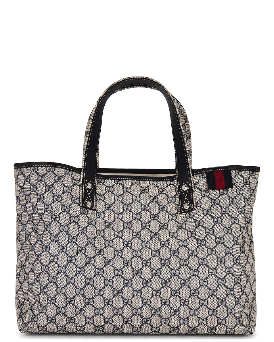 Image 1 of FWRD Renew Gucci GG Supreme Tote Bag in Grey