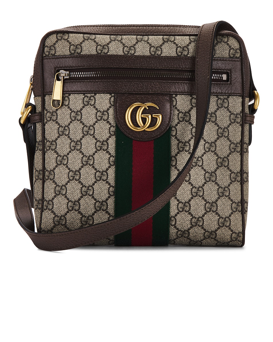 Image 1 of FWRD Renew Gucci Ophidia Messenger Bag in Beige