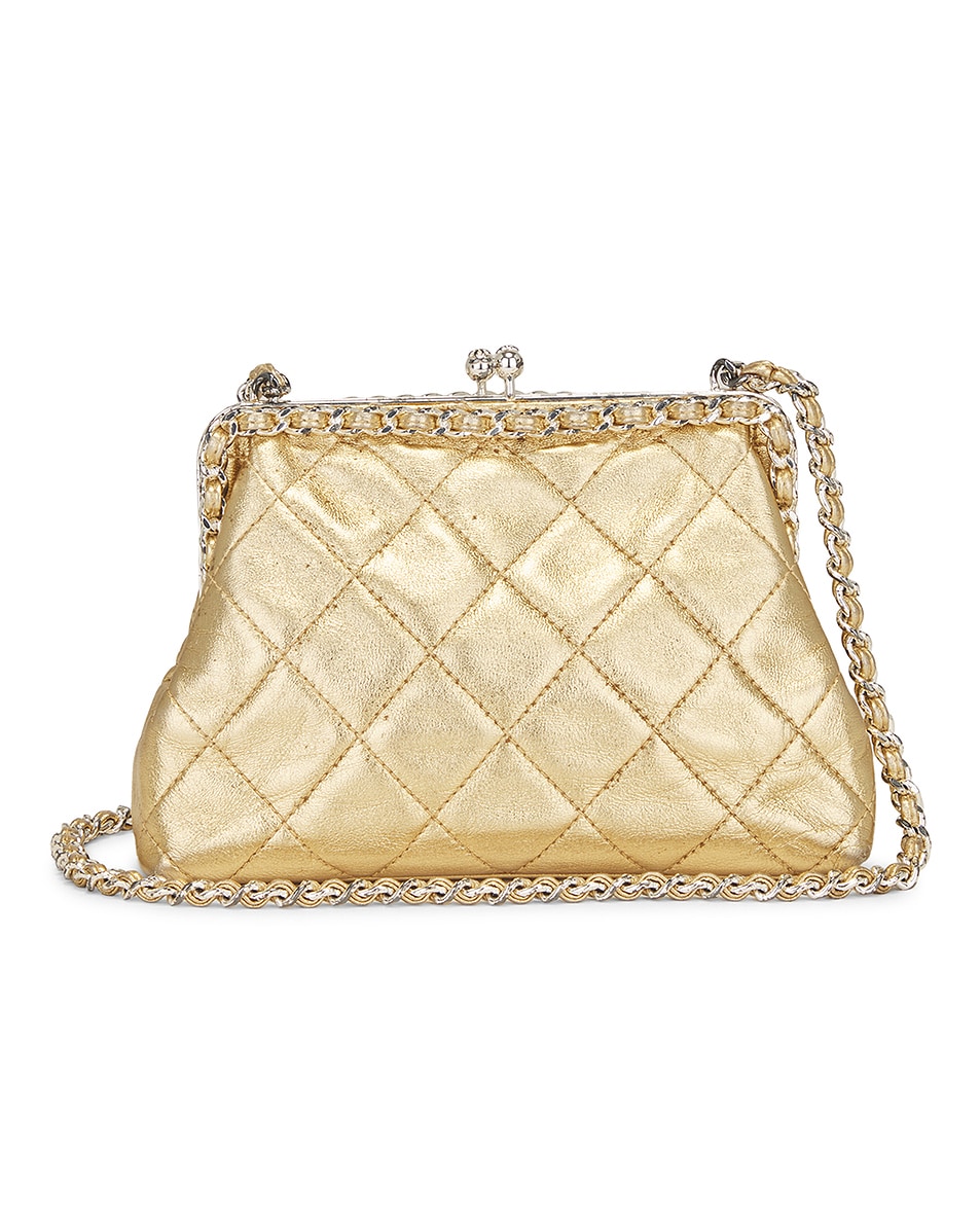 Image 1 of FWRD Renew Chanel Lambskin Shoulder Bag in Gold