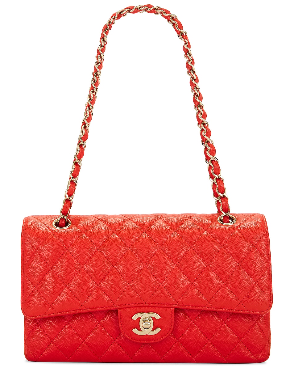 Image 1 of FWRD Renew Chanel Caviar Shoulder Bag in Red