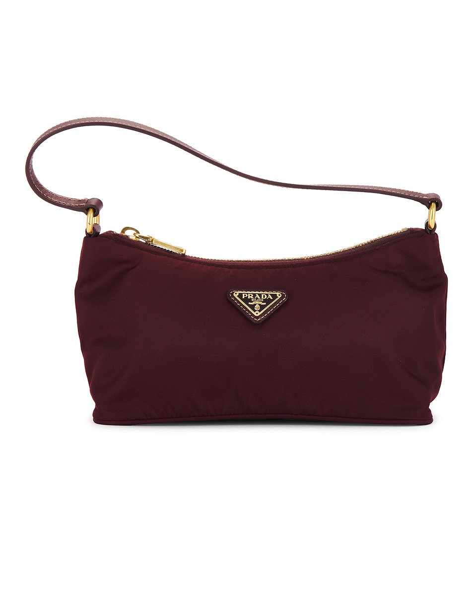 Image 1 of FWRD Renew Prada Nylon Shoulder Bag in Brown