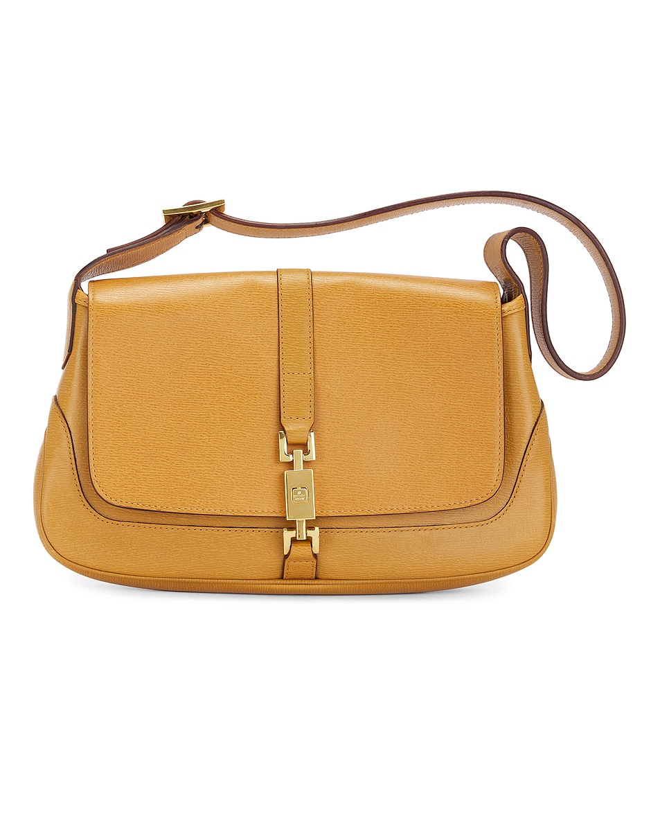 Image 1 of FWRD Renew Gucci Jackie Shoulder Bag in Tan