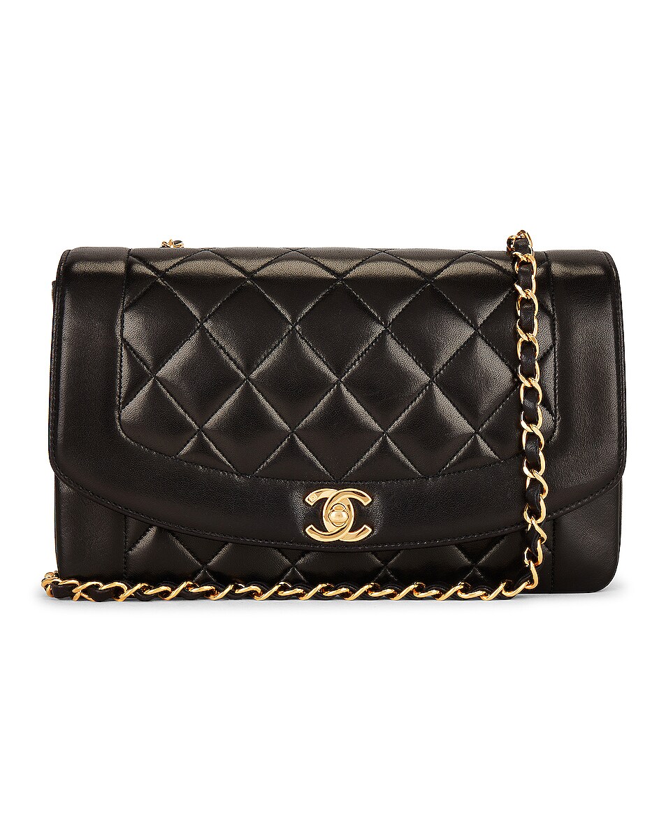 Image 1 of FWRD Renew Chanel Diana Shoulder Bag in Black