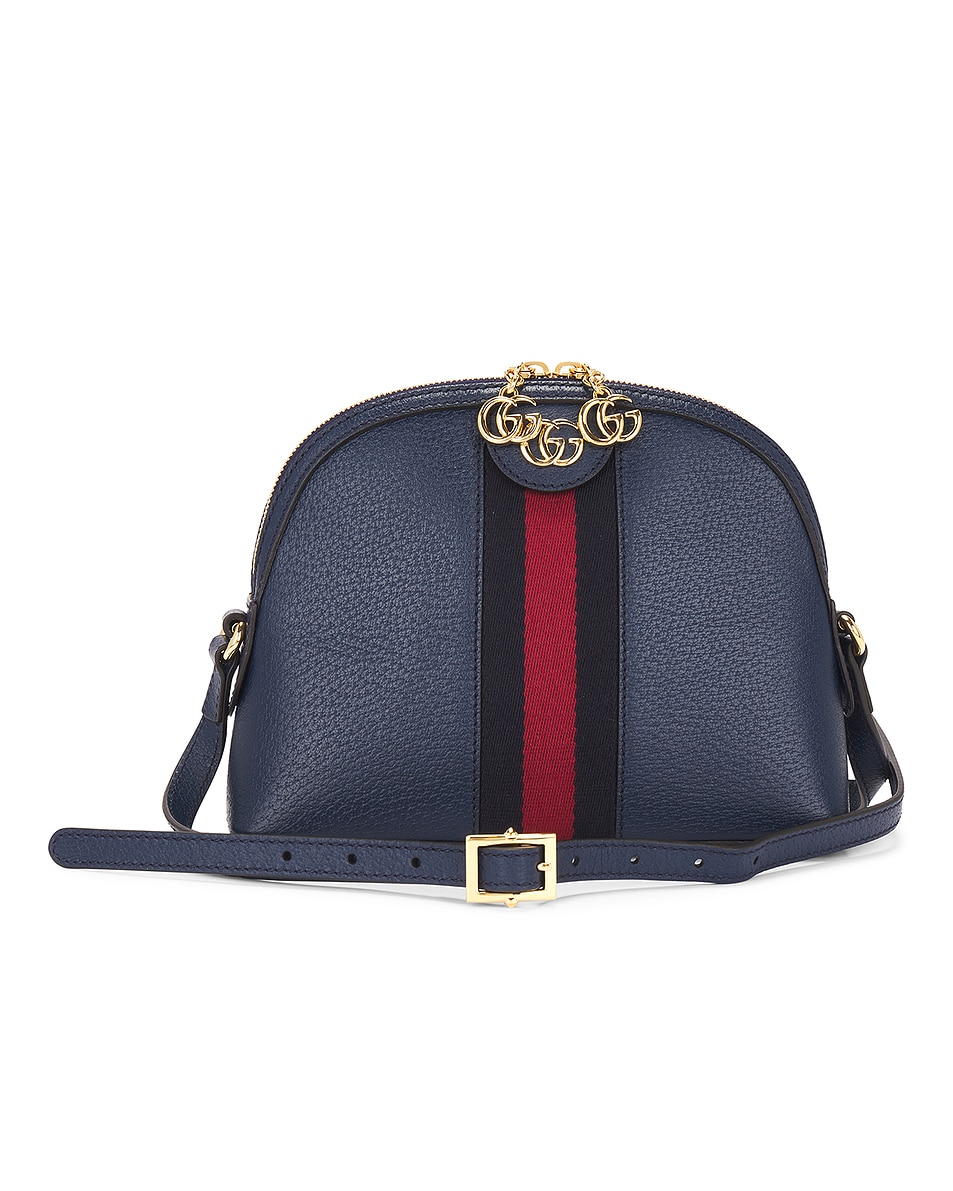 Image 1 of FWRD Renew Gucci Ophidia Dome Shoulder Bag in Navy