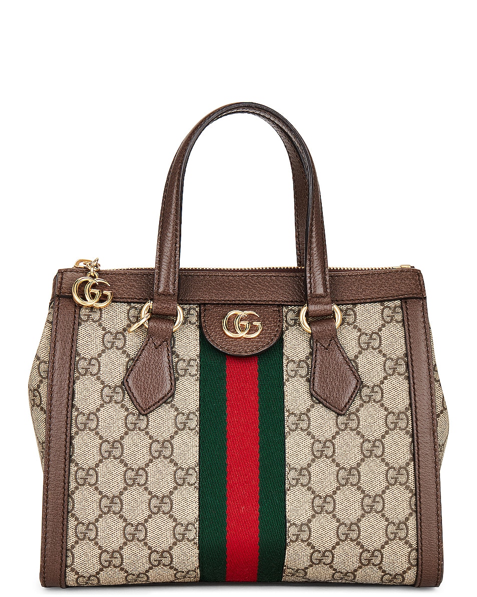 Image 1 of FWRD Renew Gucci Ophidia GG Shoulder Bag in Brown