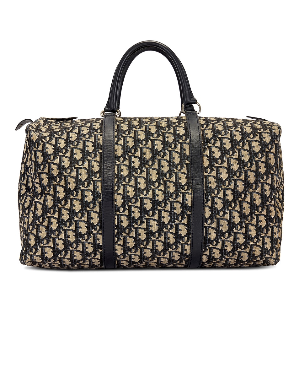 Image 1 of FWRD Renew Dior Trotter Boston Bag in Navy