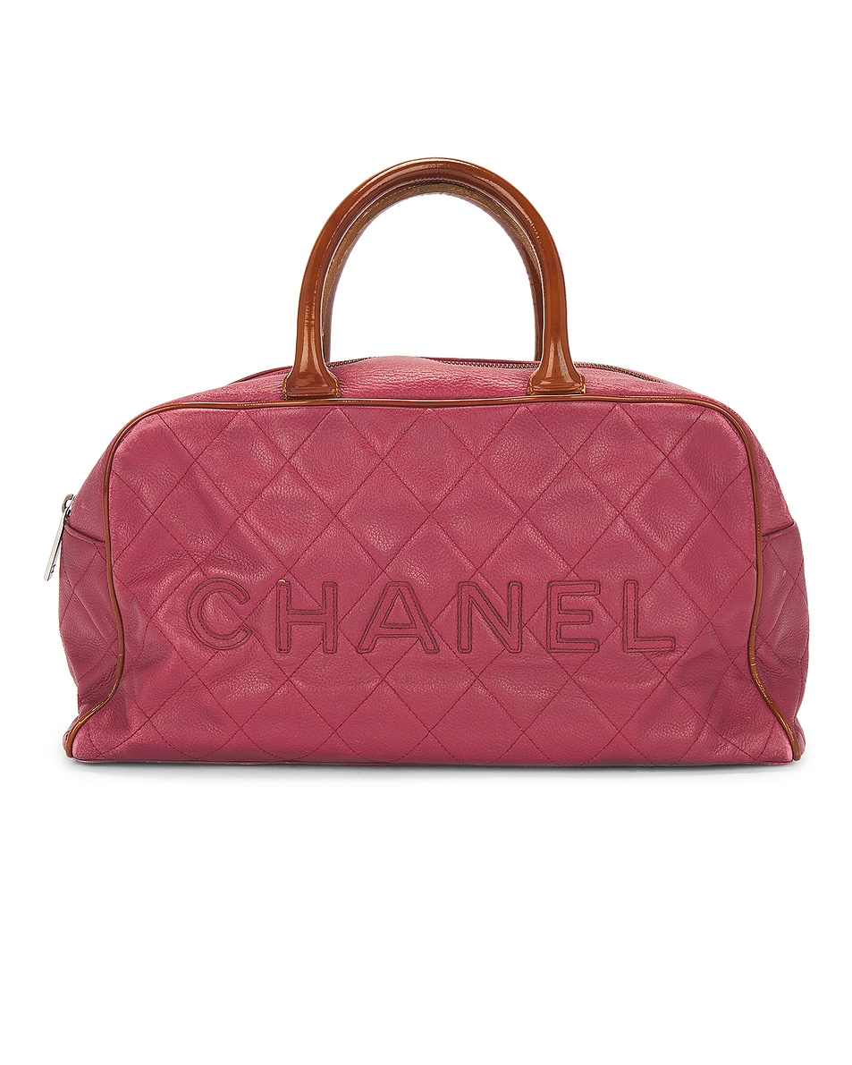 Image 1 of FWRD Renew Chanel Caviar Boston Bag in Pink