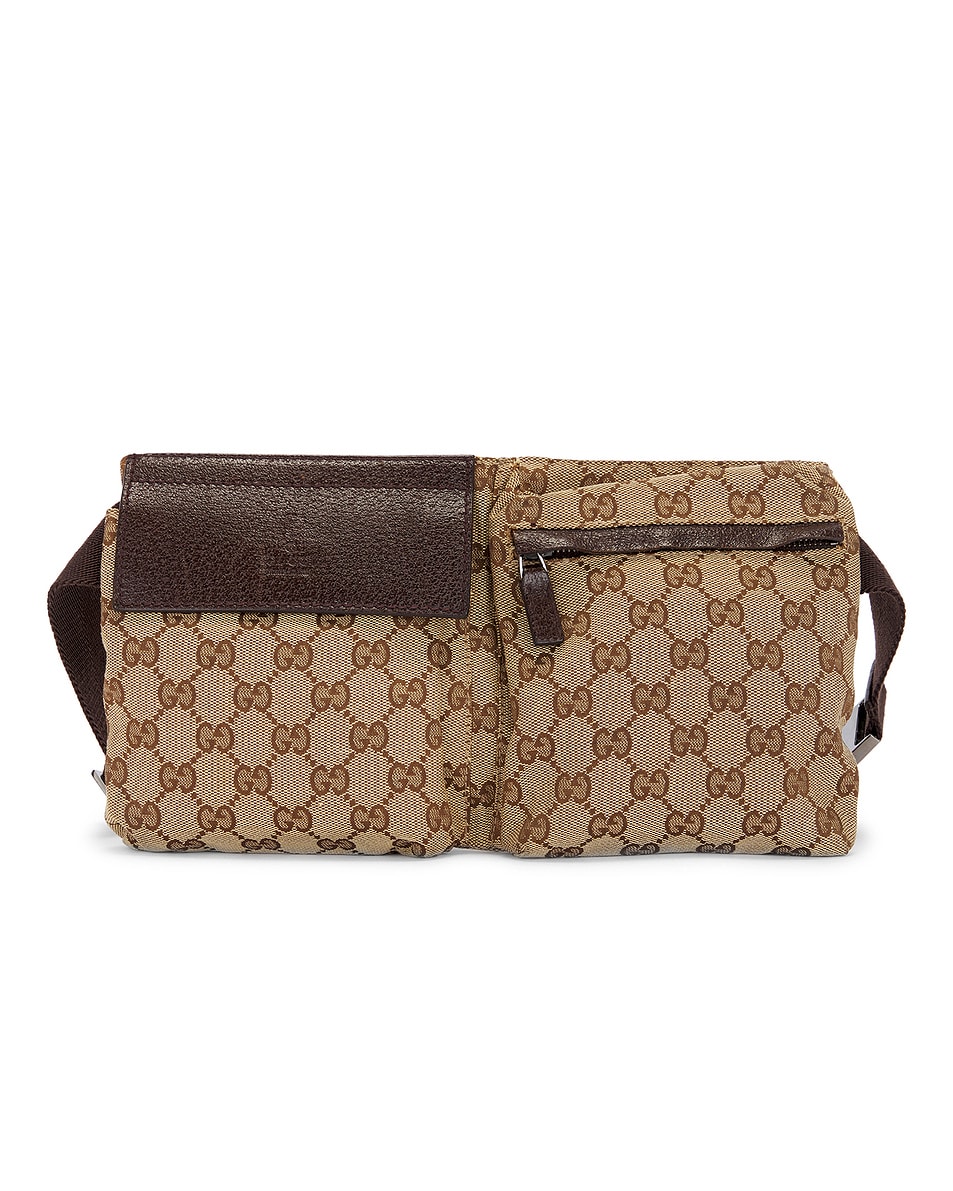 Image 1 of FWRD Renew Gucci GG Waist Bag in Beige