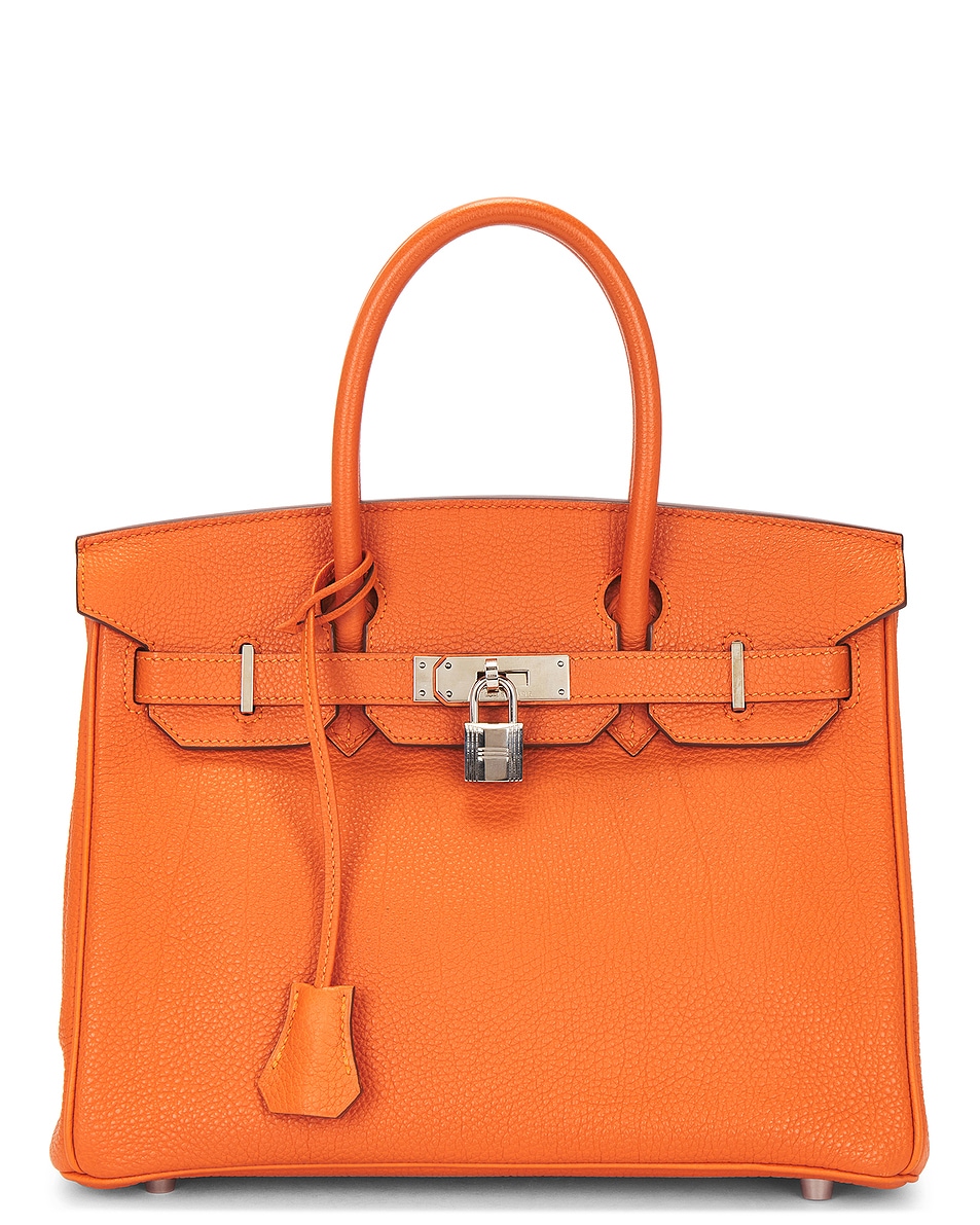 Image 1 of FWRD Renew Hermes Togo Birkin 30 Handbag in Orange