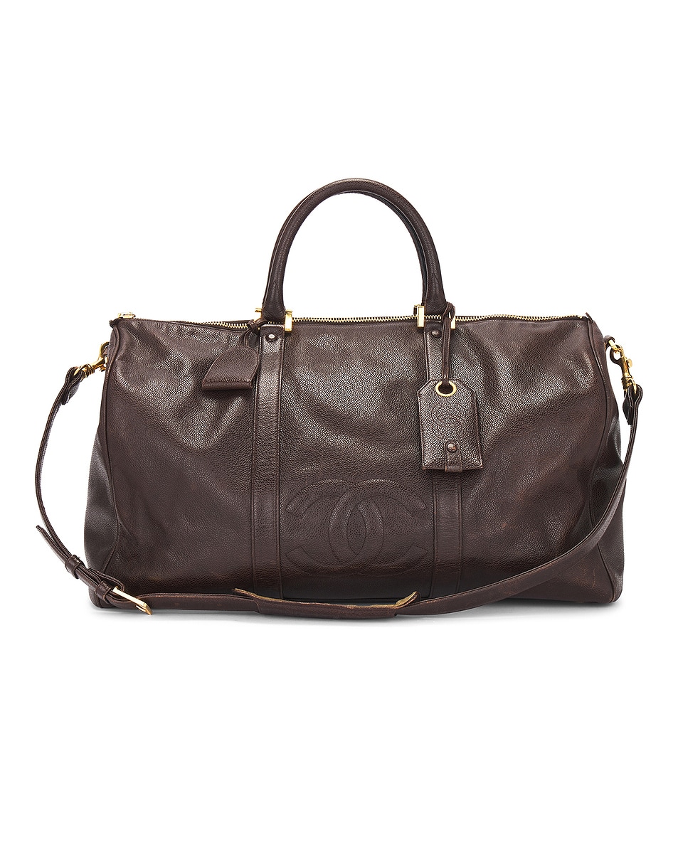 Image 1 of FWRD Renew Chanel Caviar Duffle Bag in Brown