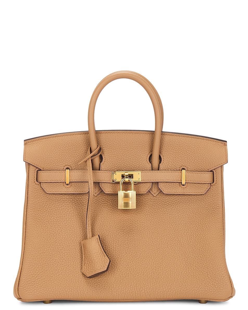 Image 1 of FWRD Renew Hermes Togo Birkin 25 Handbag in Chai