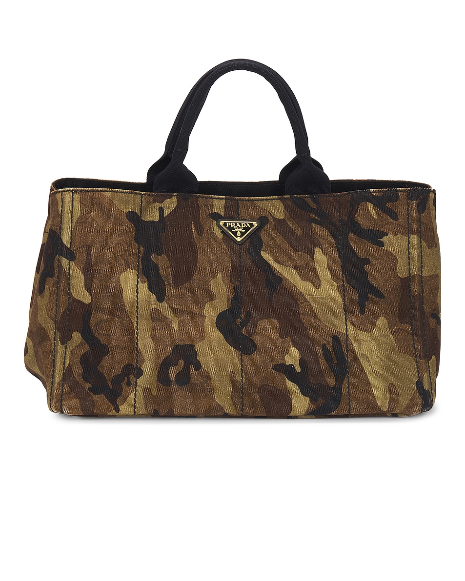 Image 1 of FWRD Renew Prada Camo Tote Bag in Multi