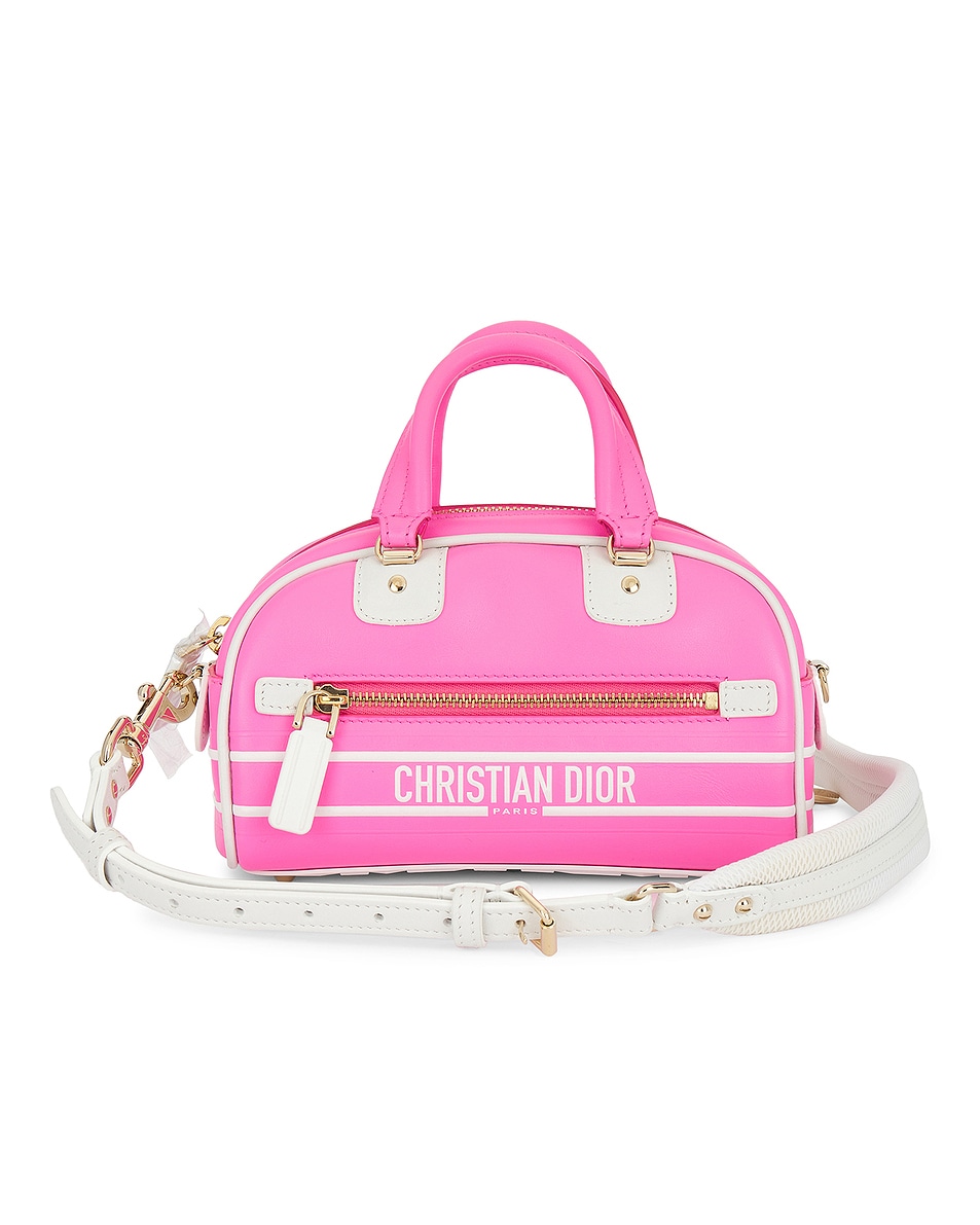 Image 1 of FWRD Renew Dior Vibe Bowling Bag in Pink