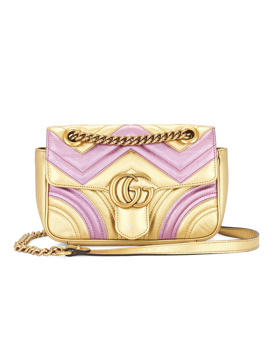 Image 1 of FWRD Renew Gucci GG Marmont Shoulder Bag in Multi