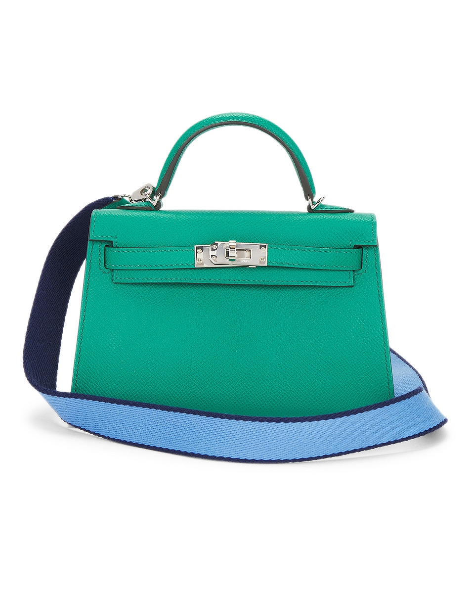 Image 1 of FWRD Renew Hermes Veau Epsom Kelly 20 Handbag in Vert Jade