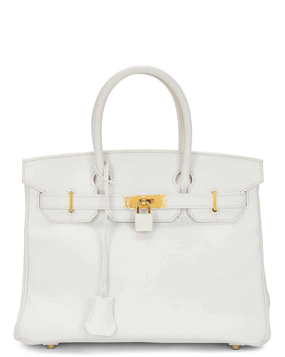 Image 1 of FWRD Renew Hermes Epsom Birkin 30 Handbag in White