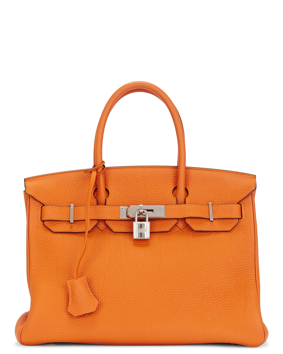 Image 1 of FWRD Renew Hermes Birkin 30 Handbag in Orange