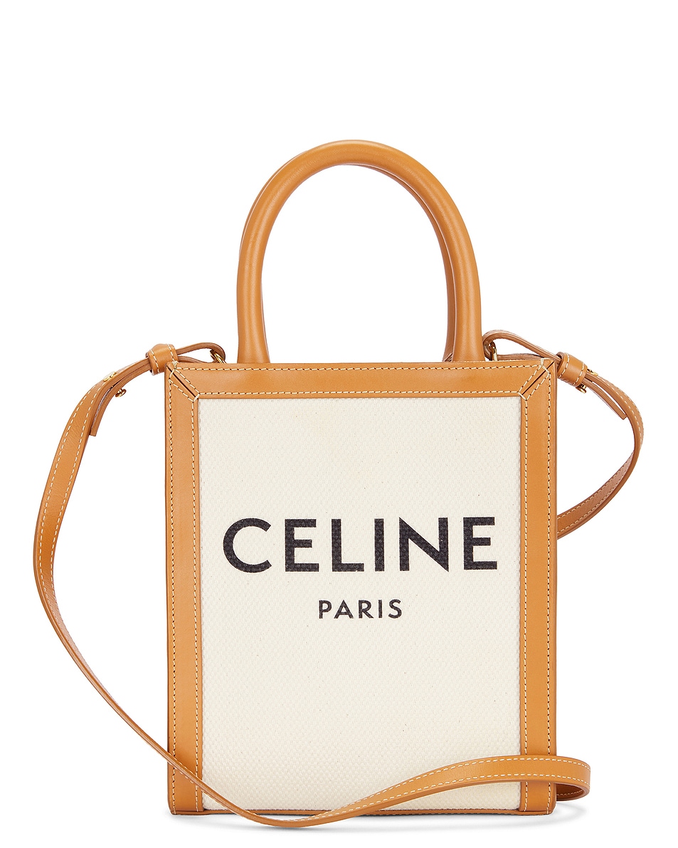 Image 1 of FWRD Renew Celine Mini Vertical Cabas Tote Bag in Ivory