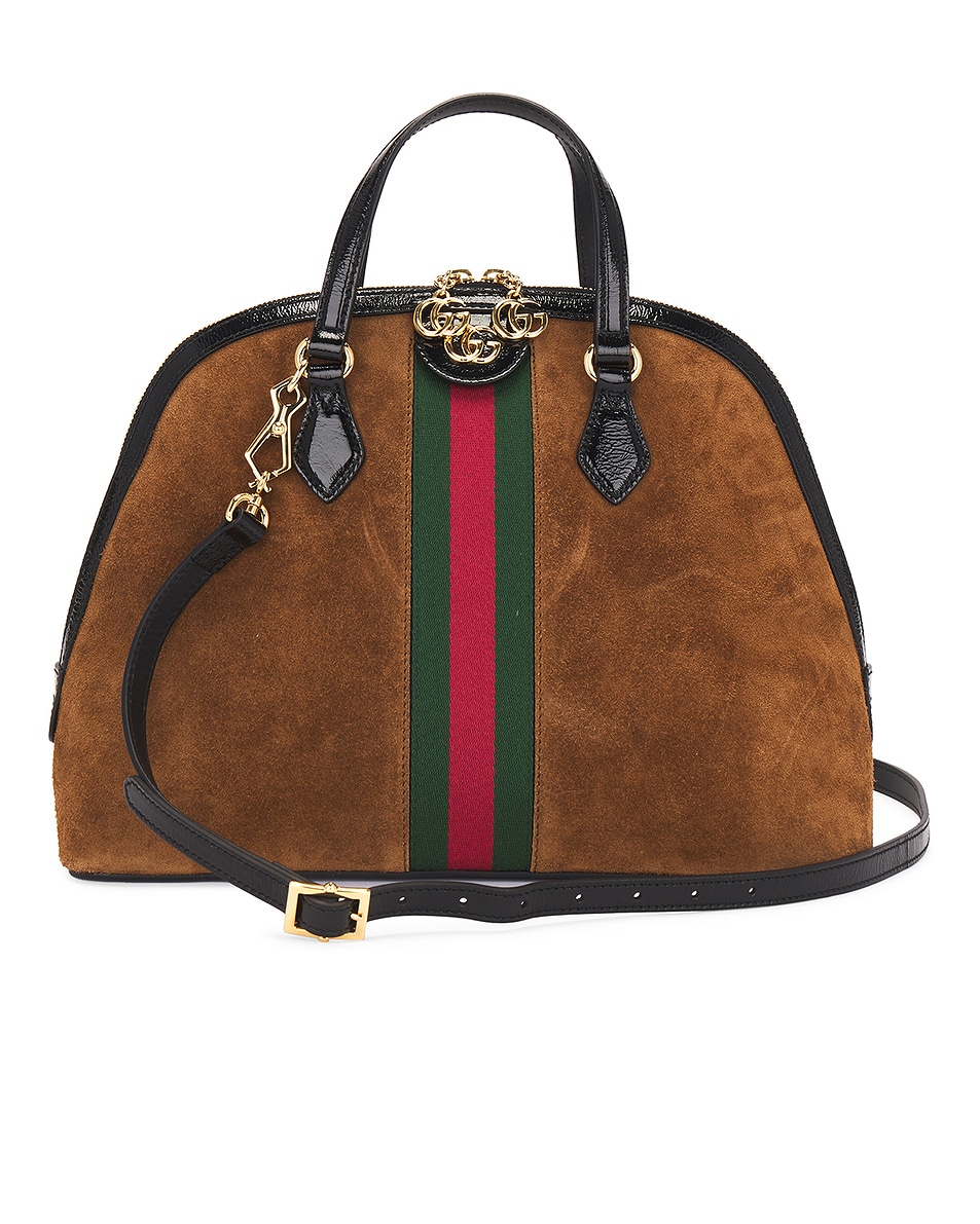 Image 1 of FWRD Renew Gucci Ophidia 2-Way Handbag in Brown