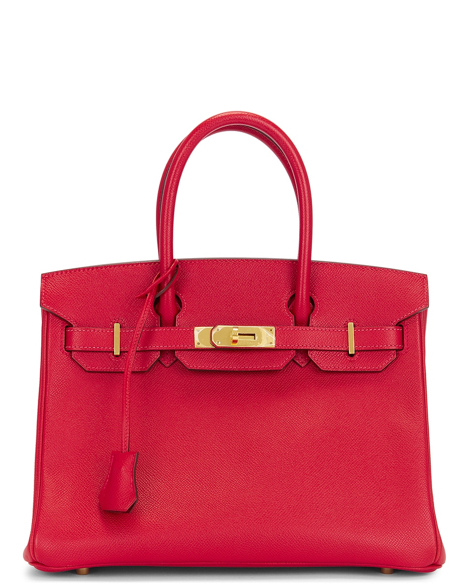 Image 1 of FWRD Renew Hermes Birkin 30 Handbag in Rouge Casaque