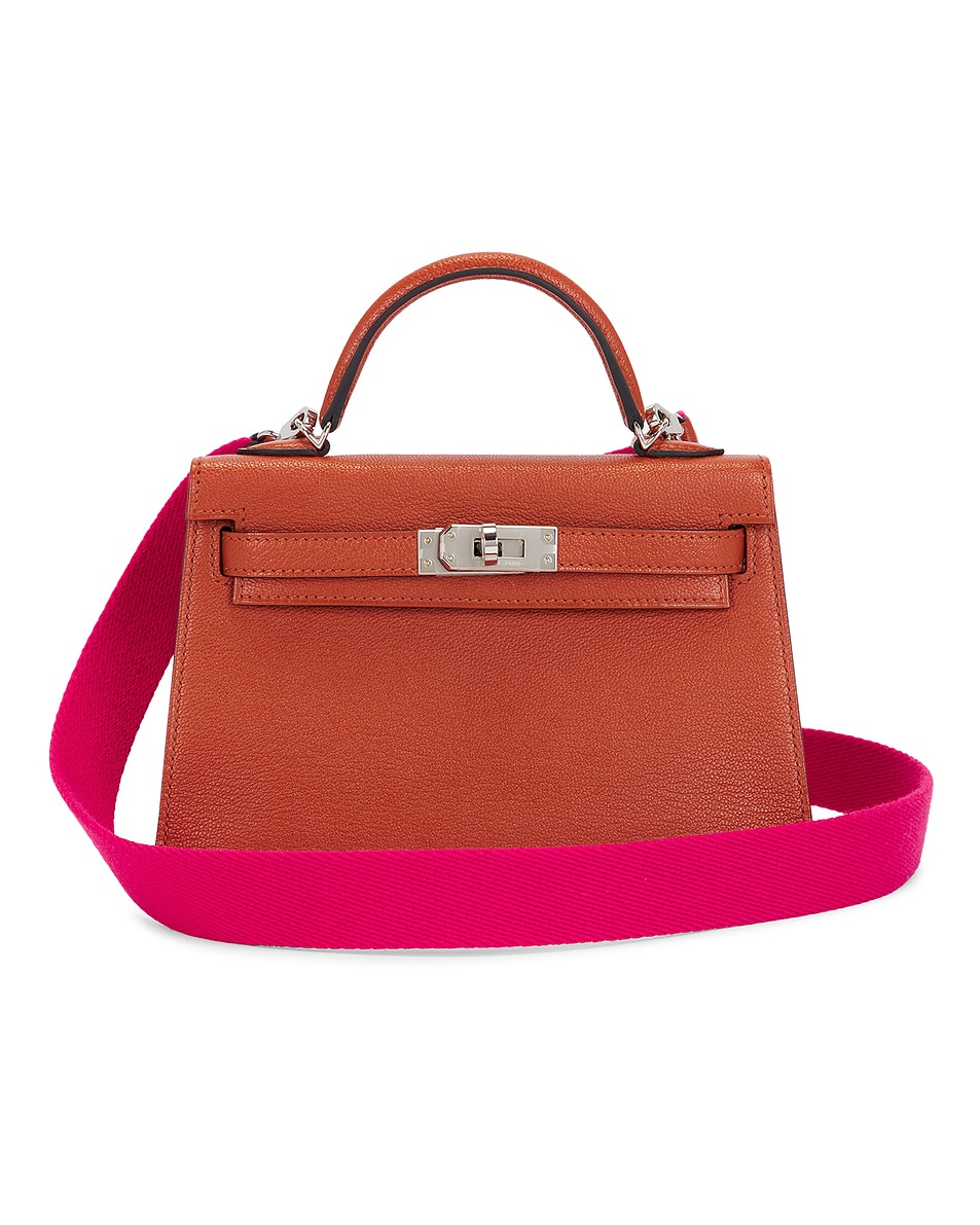 Image 1 of FWRD Renew Hermes Chevre Kelly 20 Handbag in Cuivre Rose Mexico