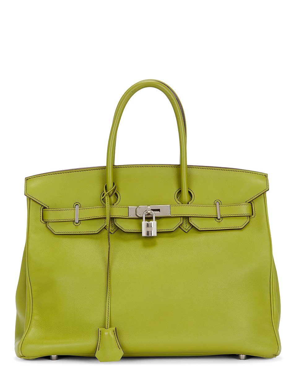 Image 1 of FWRD Renew Hermes Birkin 35 Handbag in Vert Anis