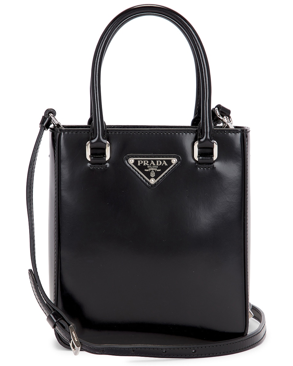 Image 1 of FWRD Renew Prada Mini Tote Bag in Black