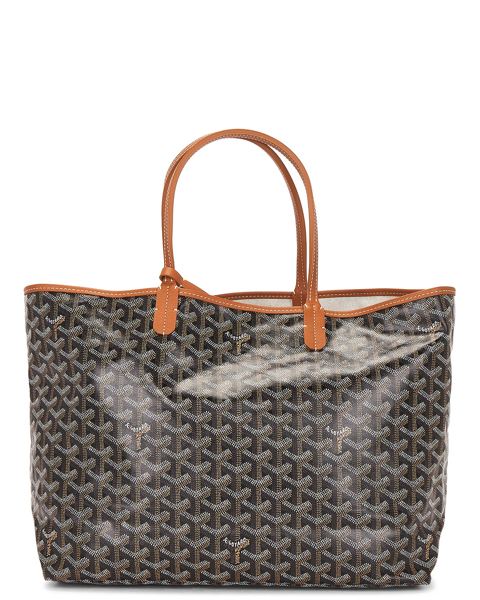 Image 1 of FWRD Renew Goyard Saint Louis PM Tote Bag in Black Goyardine