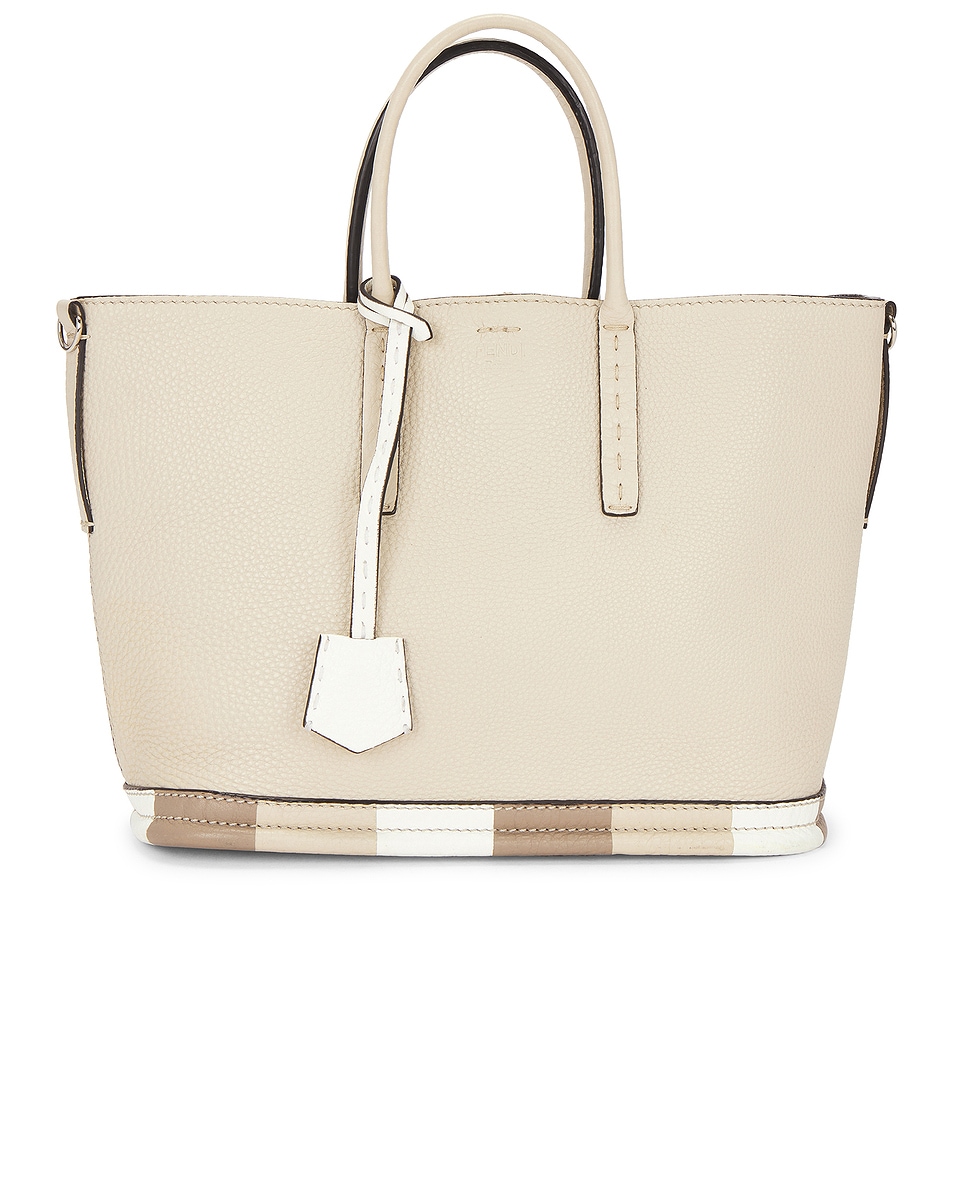 Image 1 of FWRD Renew Fendi Selleria Handbag in White