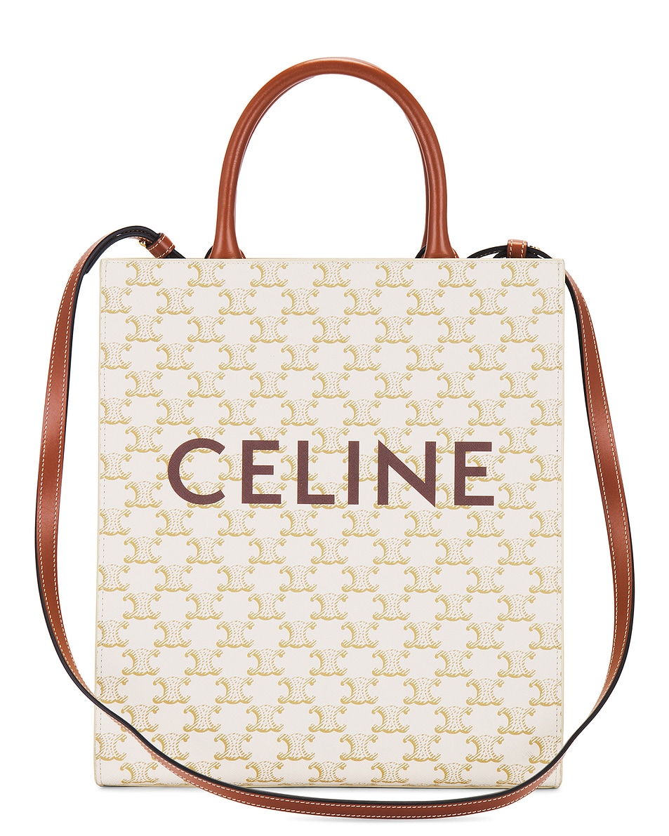 Image 1 of FWRD Renew Celine Vertical Cabas Tote Bag in Ivory